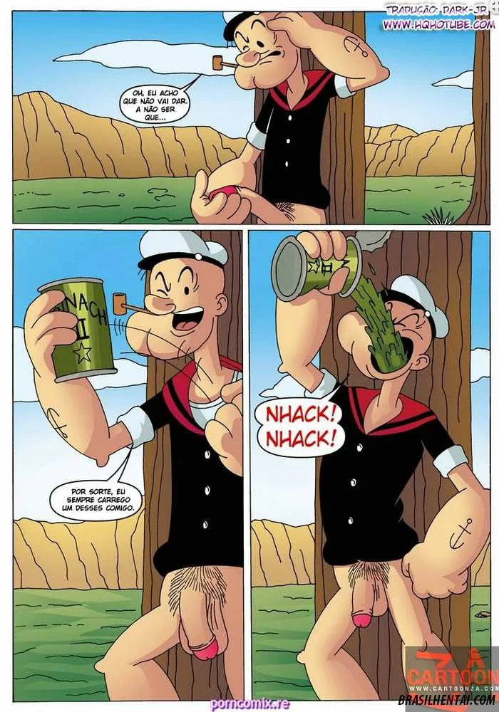 Popeye e Olívia Palito em Cenas Explícitas: Hentai Picante de Quadrinhos
