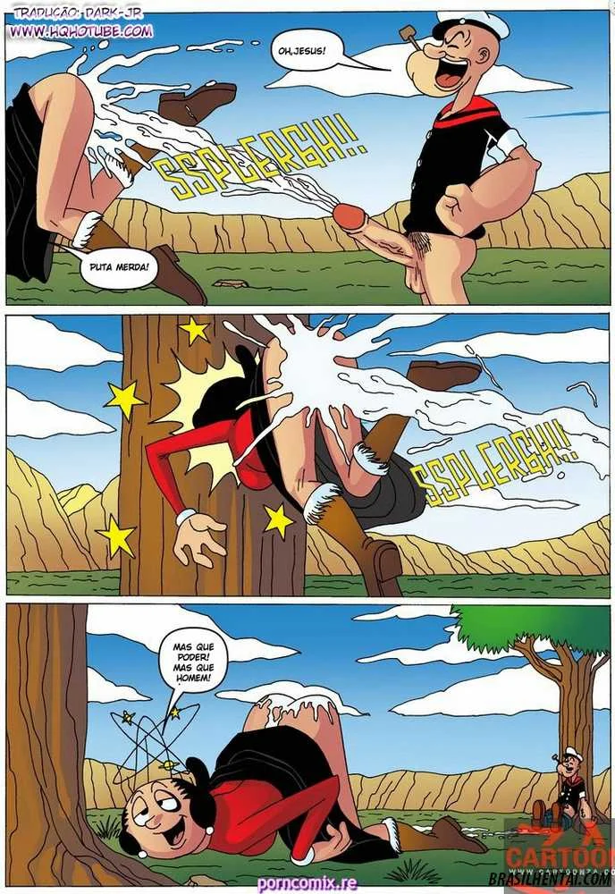 Popeye e Olívia Palito em Cenas Explícitas: Hentai Picante de Quadrinhos
