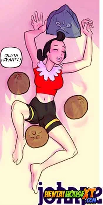 Popeye Arregaça Olívia Palito: Hentai Explícito com Sexo Brutal