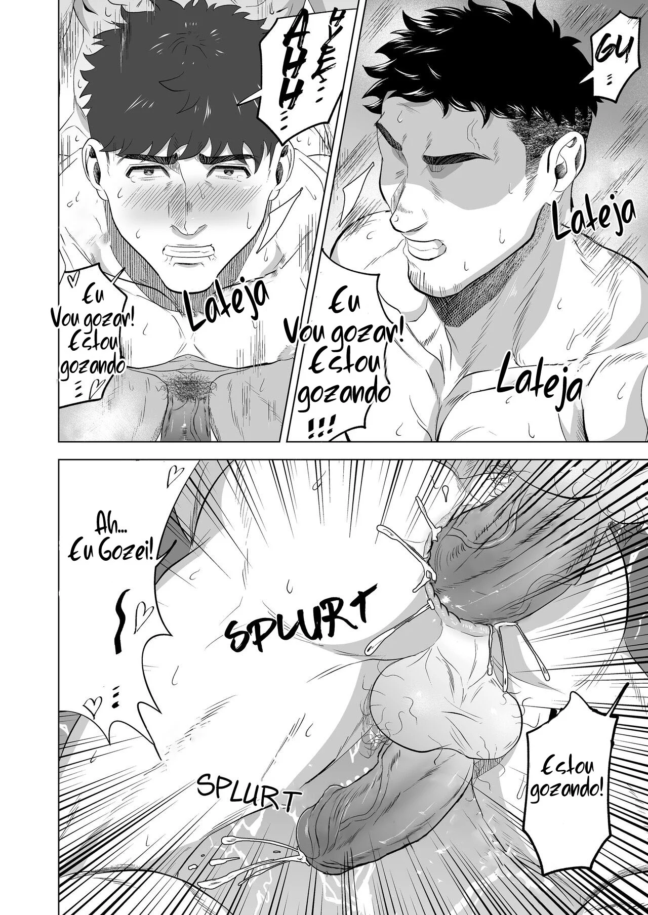Quer Leitar Vendo Dois Machos Transando? Veja Agora Esta HQ Erótica Explícita
