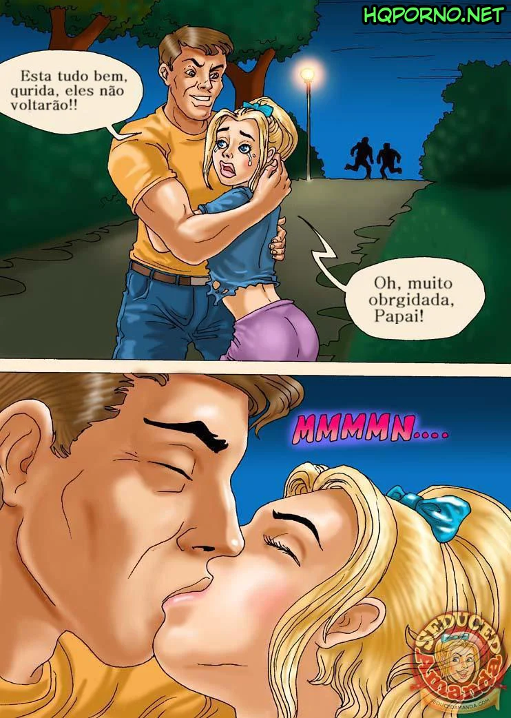 Incesto Proibido: Amanda Enfrenta o Desejo do Pai em HQ de Pornô Cartoon