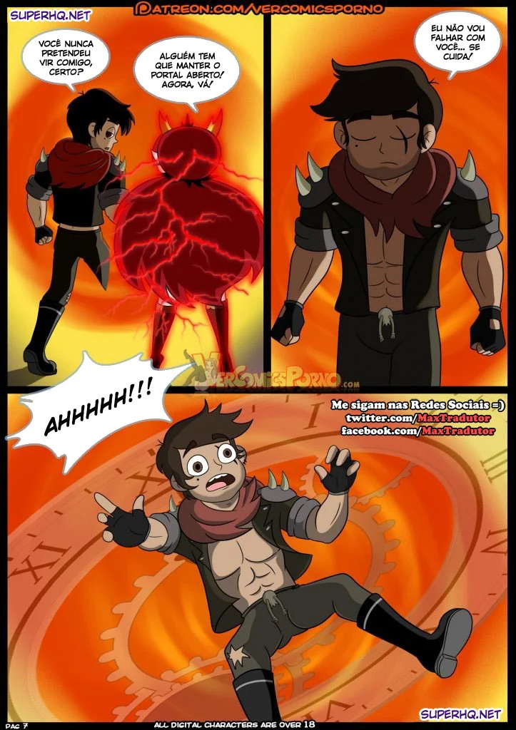 Marco e o Tempo: Aventuras Eróticas com Fetiche Explícito em Quadrinhos