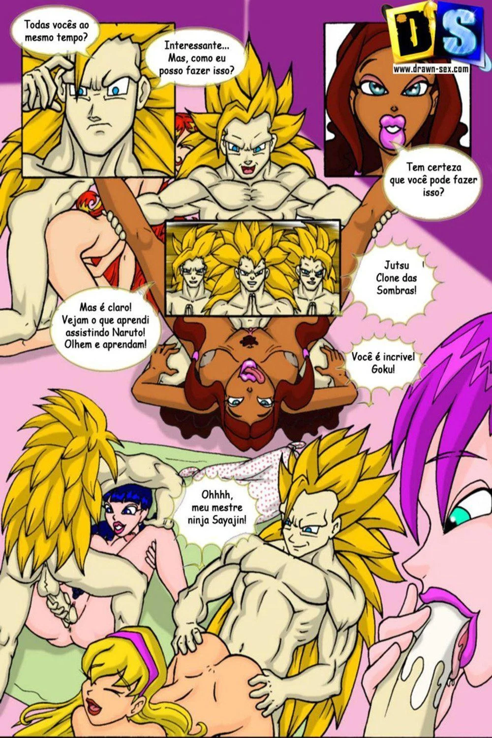 Porno Explícito de Dragon Ball: Cenas Proibidas dos Personagens em HQ
