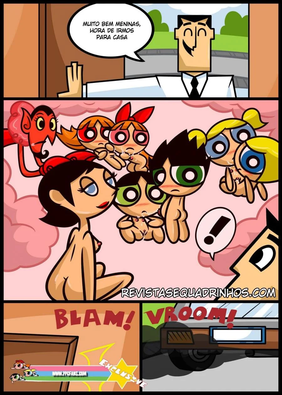 As Meninas Superpoderosas em Lições Proibidas de Sexo Explícito