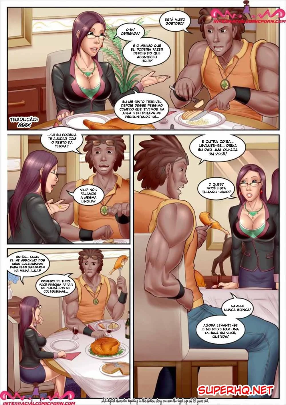 Professora Safada: HQ Erótica com Cenas Picantes Explícitas