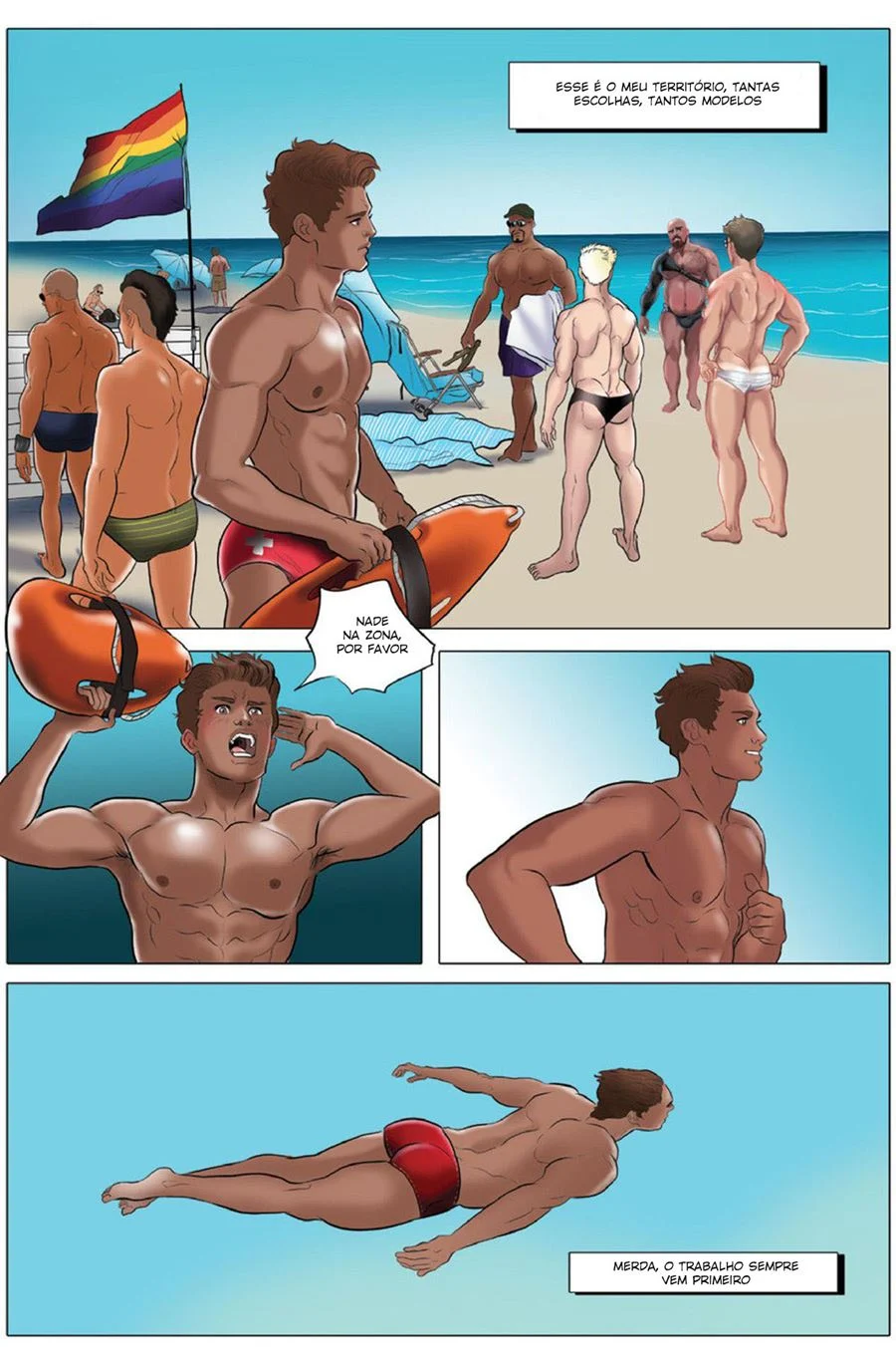 Titulo Novo: Macho Dominador Desenrola Rola Gigante em Sexo Explícito de Anime Gay