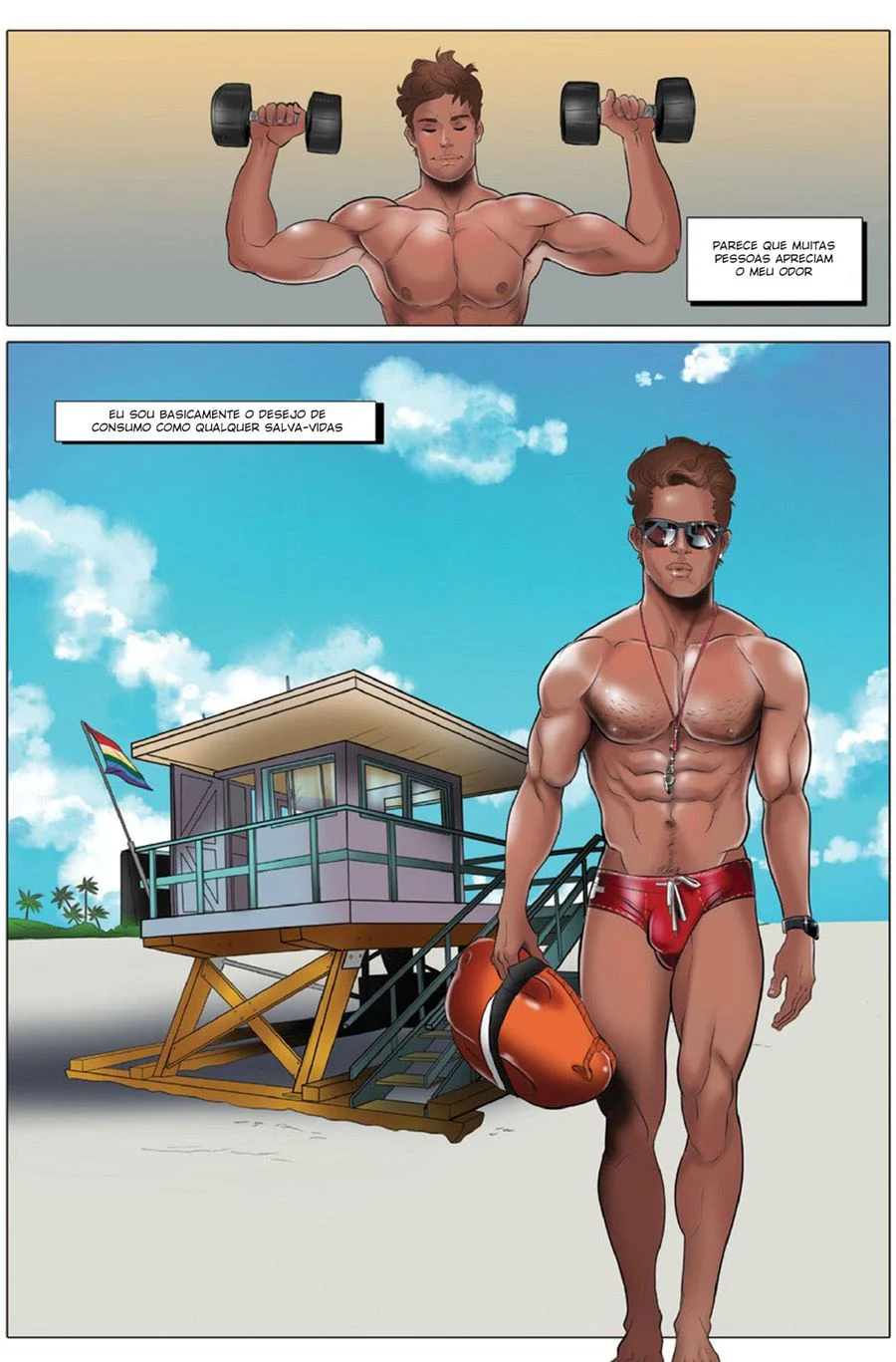 Titulo Novo: Macho Dominador Desenrola Rola Gigante em Sexo Explícito de Anime Gay