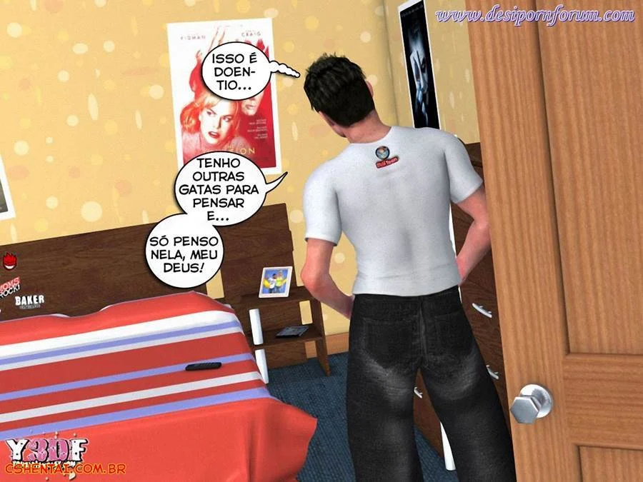 Prima 3D Proibida: Ménage Ardente Nos Quadrinhos de Sexo Explícito