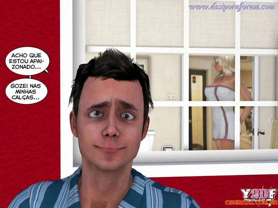 Prima 3D Proibida: Ménage Ardente Nos Quadrinhos de Sexo Explícito