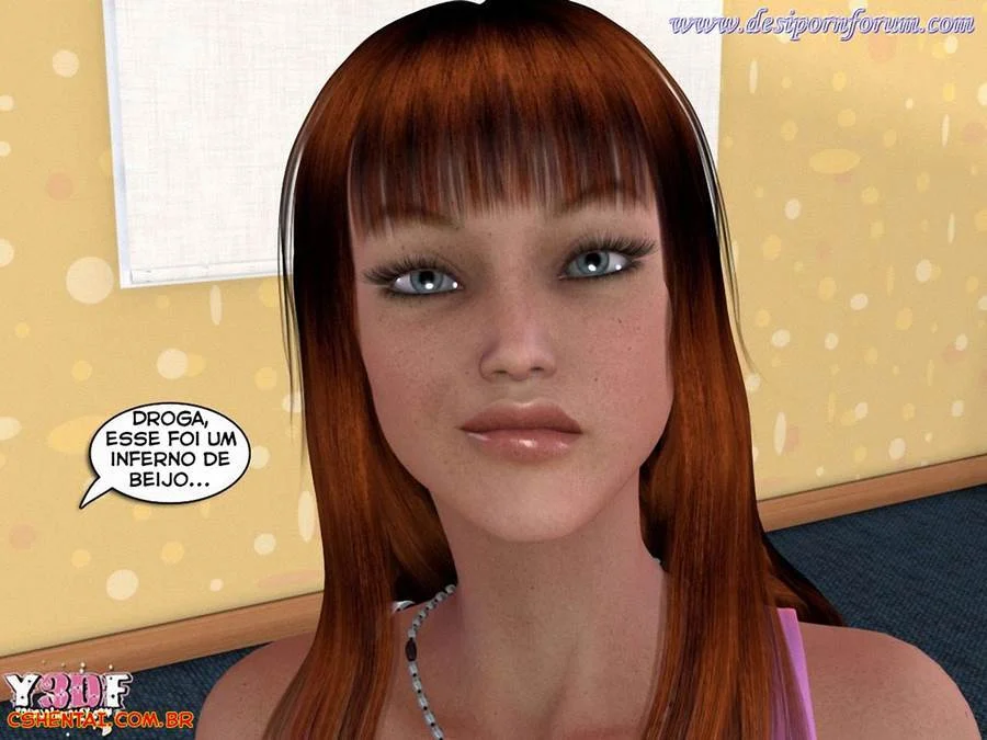 Prima 3D Proibida: Ménage Ardente Nos Quadrinhos de Sexo Explícito