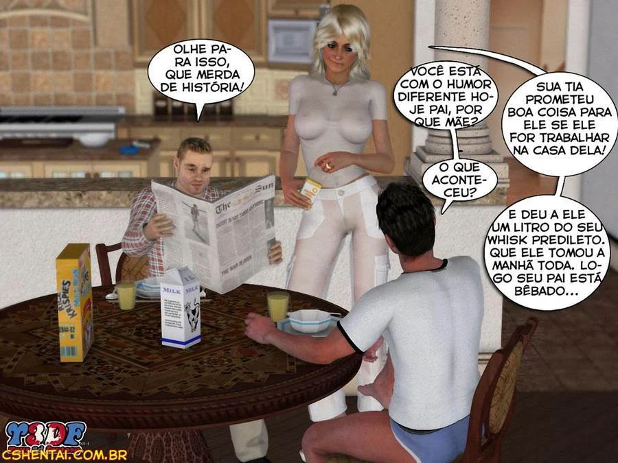 Prima 2: Irmãs em Suruba Quente - HQ 3D Explícita