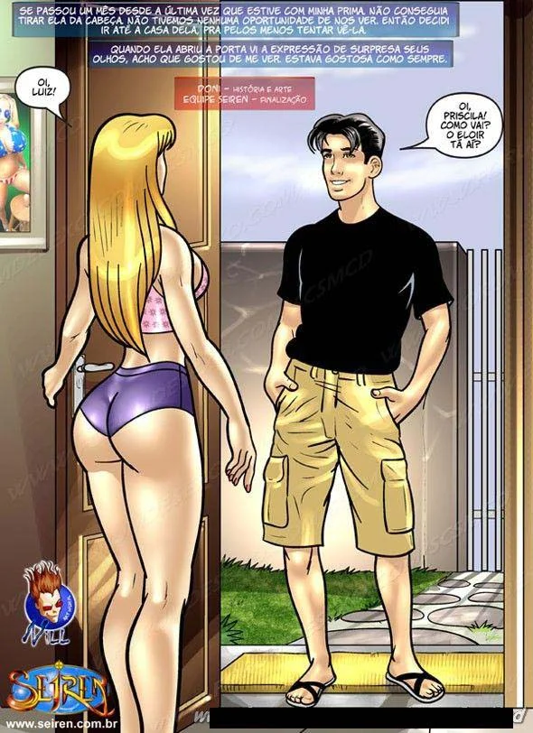 Priminha Safada: Sexo Explícito e Putaria em HQ - Hentai Brasileiro