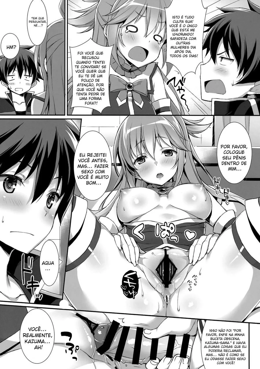 Punindo a Deusa Perversa: Fodas Explícitas em KonoSuba