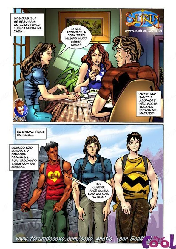 Prima Gostosa Seduz o Primo em Quadrinhos Eróticos Explícitos