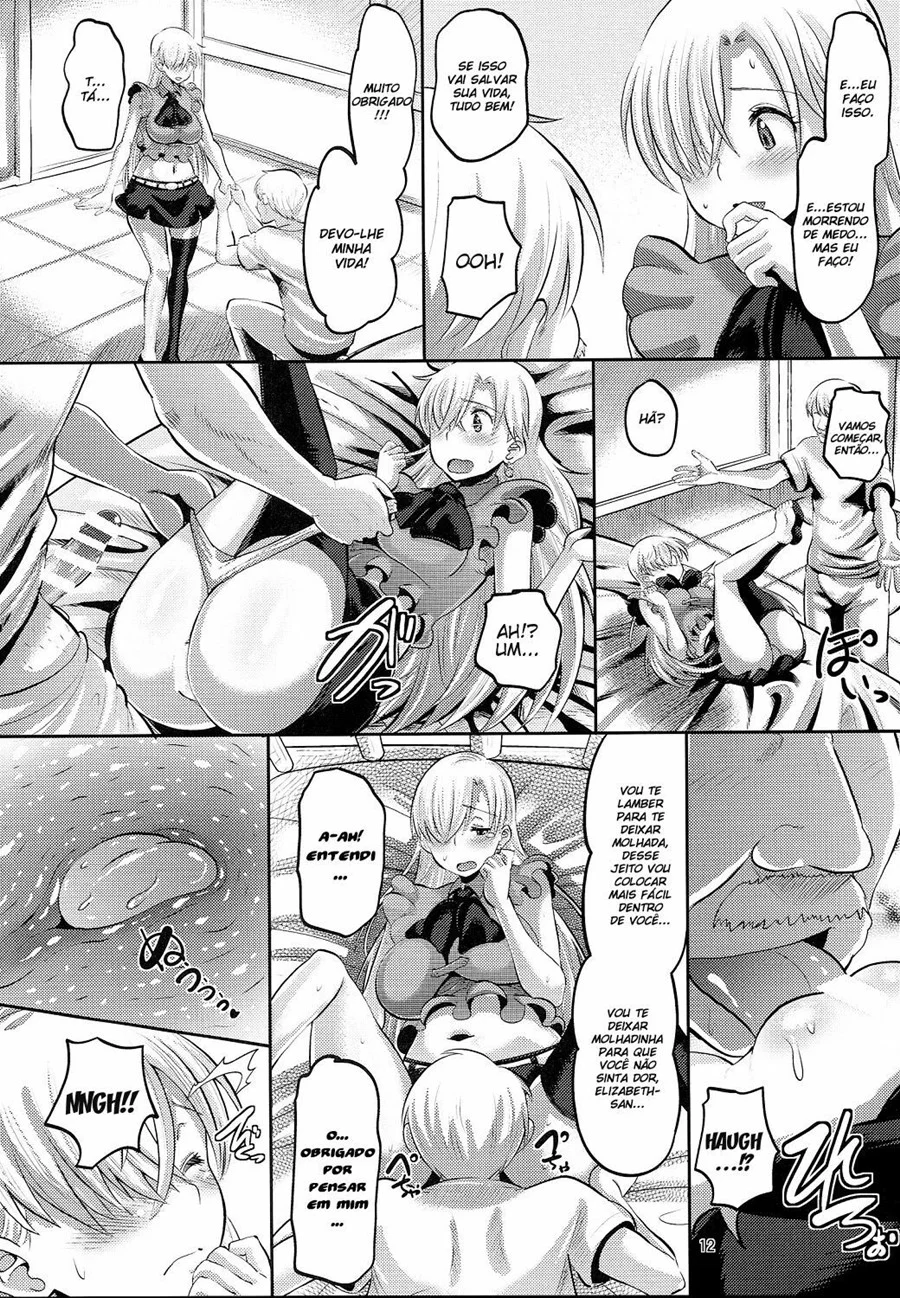 Inocência Corrompida: A Princesa Elizabeth Submissa em Nanatsu no Taizai Inocência Corrompida: A Princesa Elizabeth Submissa em Nanatsu no Taizai