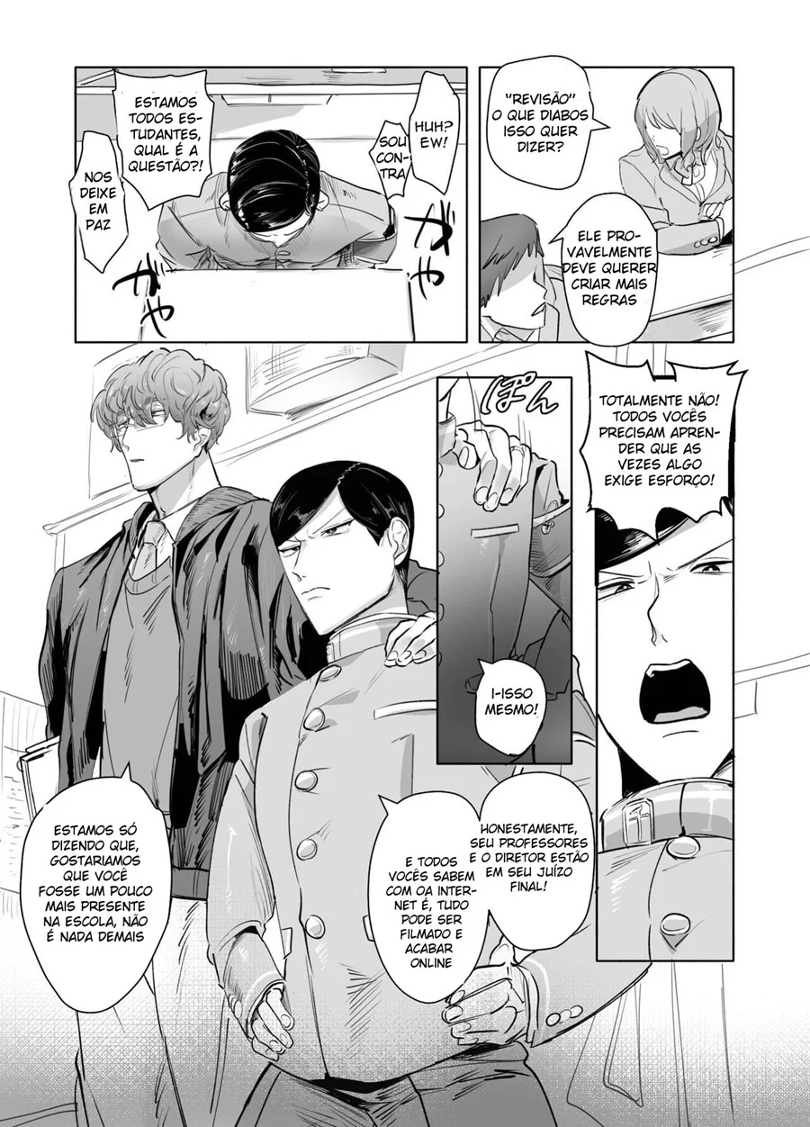 Professor Tarado Enfia o Pau no Aluno em HQ Pornô Explícita