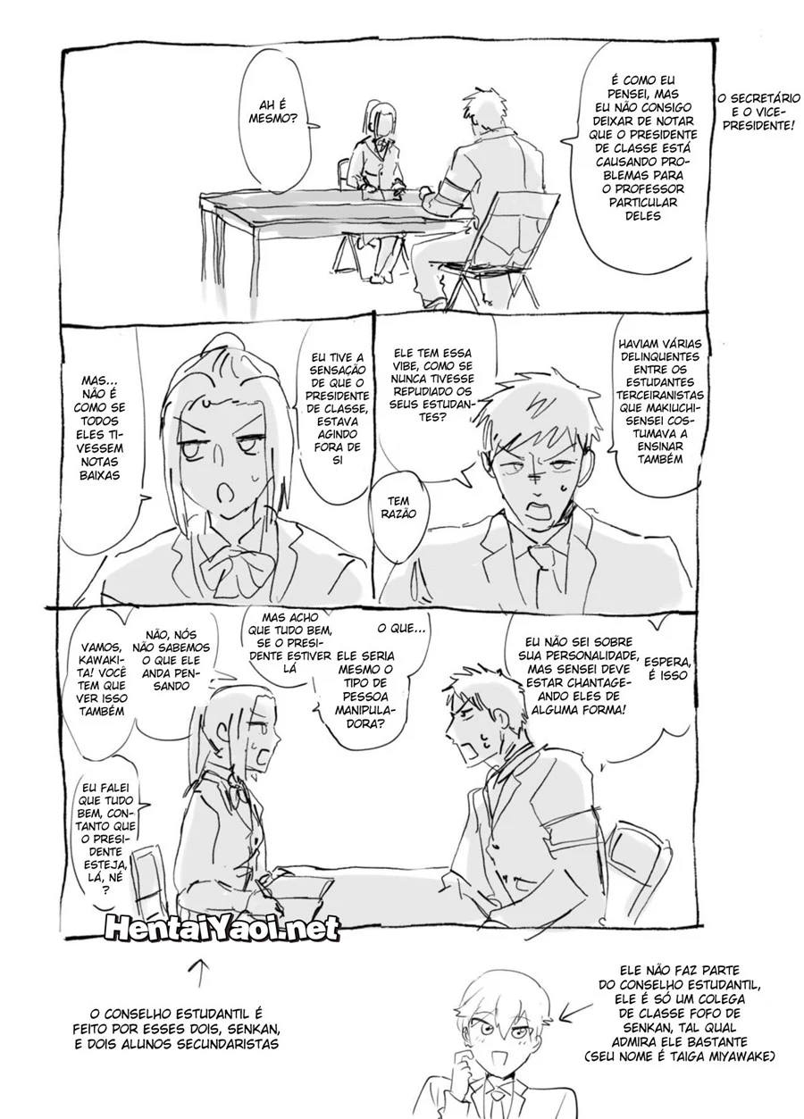 Professor Tarado Enfia o Pau no Aluno em HQ Pornô Explícita