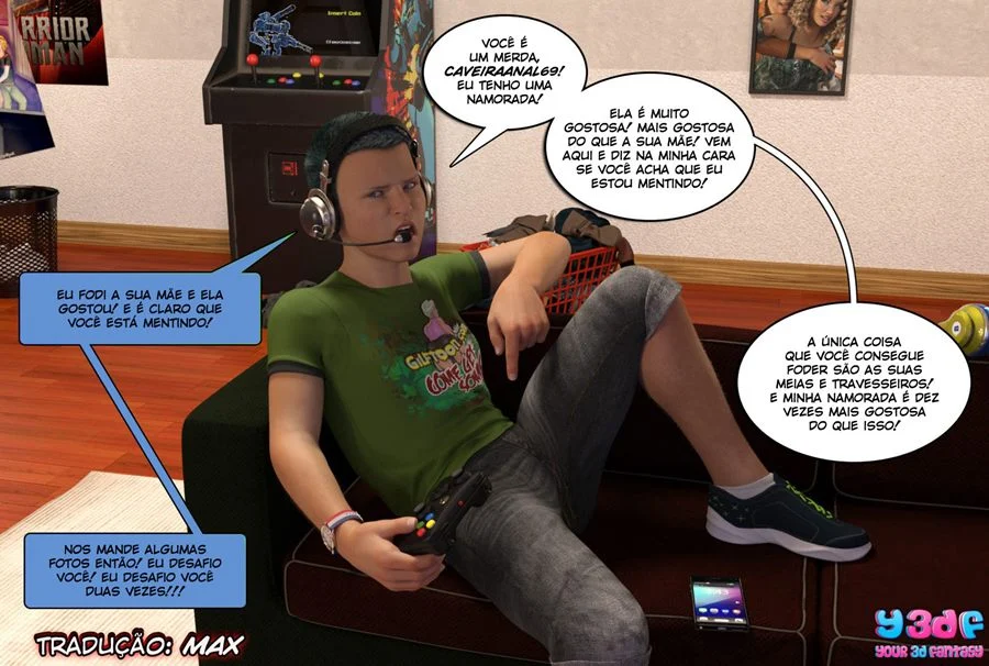 Cenas Proibidas: Quadrinhos 3D de Sexo Explícito e Masturbação