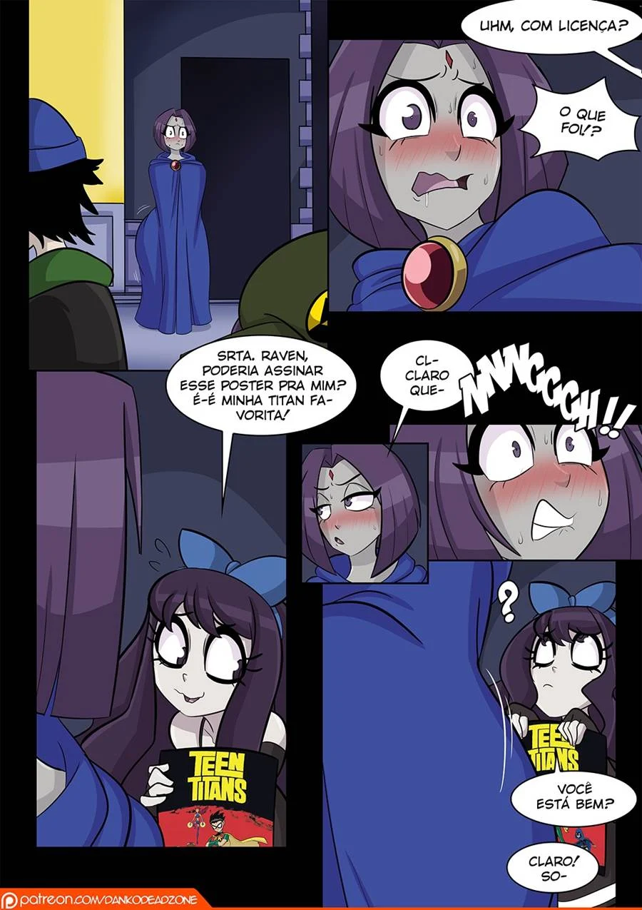 Jinx dos Jovens Titãs Transando Sem Limites em HQ Explícita