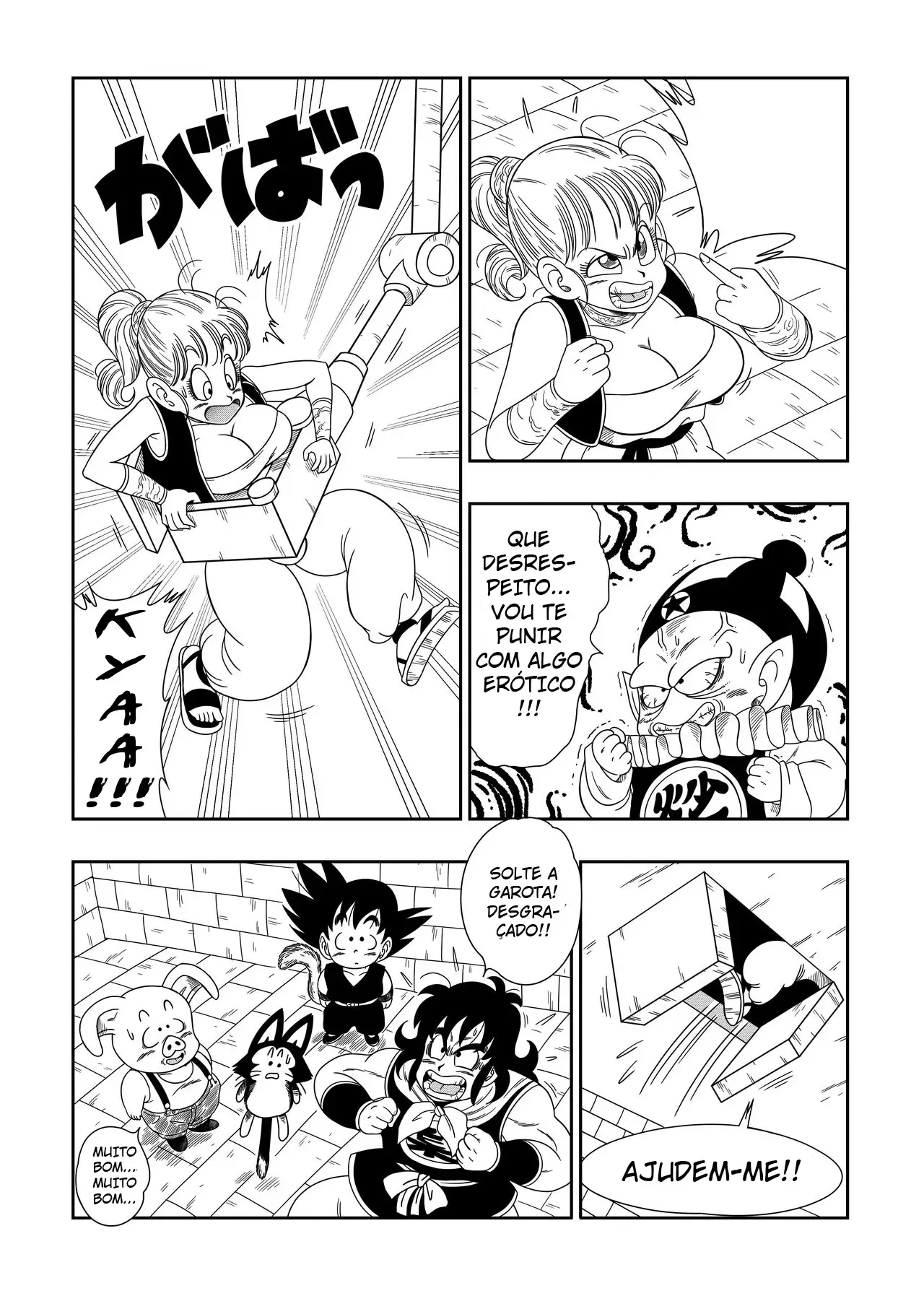 Punição Carnal no Castelo de Pilaf: Sexo Explícito com Personagens de Dragon Ball