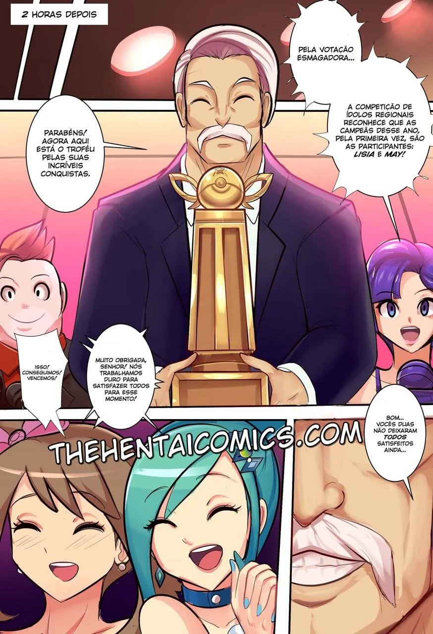 Sexo Explícito entre Treinadoras Pokémon - Hentai em Quadrinhos Carnais