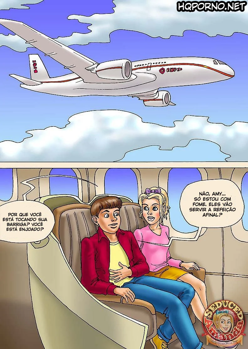 Amanda Transa no Avião: Incesto Proibido e Sexo Explícito nos Quadrinhos