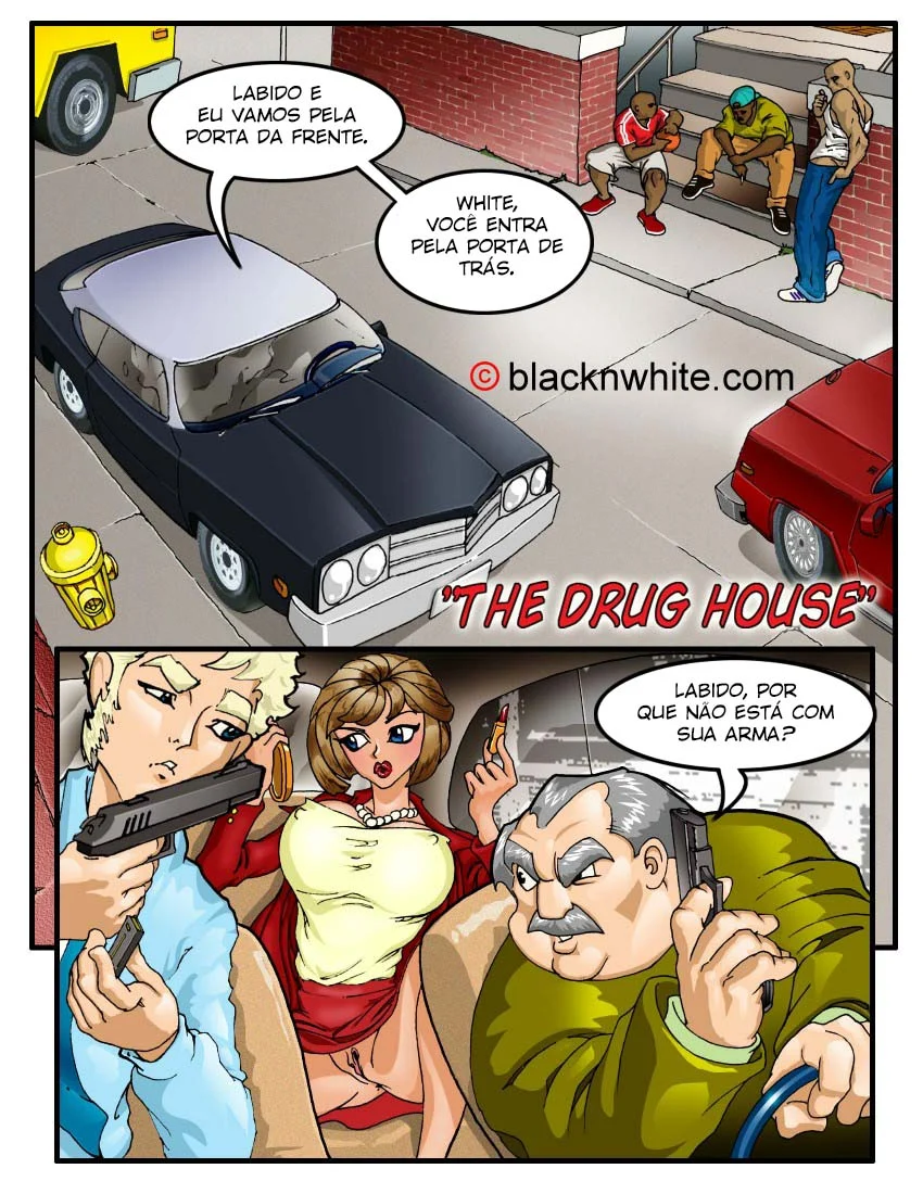 Brancas Submissas e Negros Gigantes: HQ Erótica Explícita de Policiais e Dominância