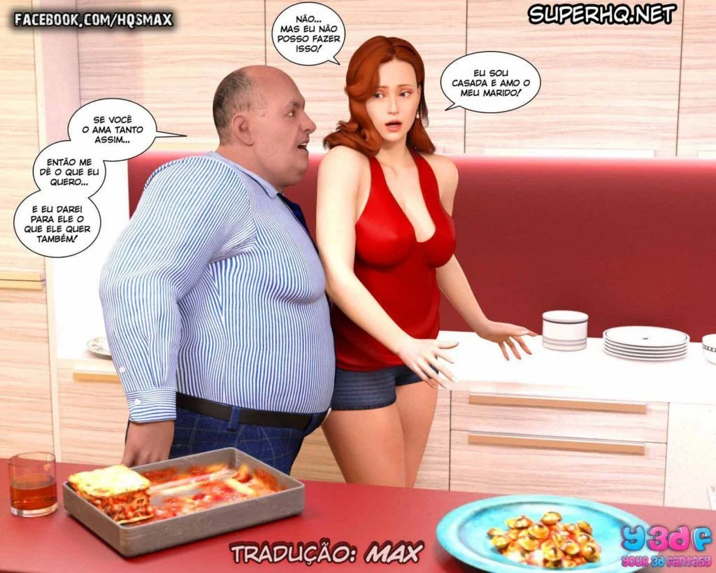 Chefe Tarado: Submissão Obscena no Escritório - HQ Pornô 3D Explícita