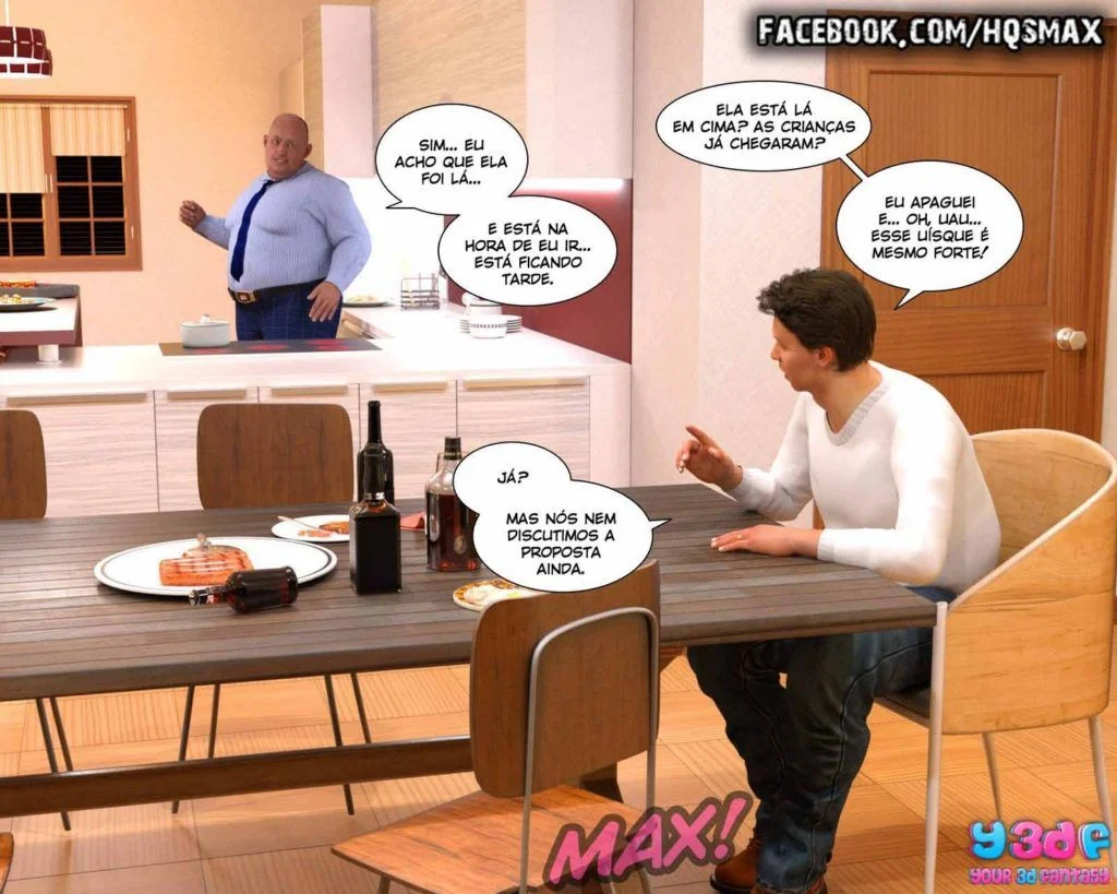 Chefe Tarado: Submissão Obscena no Escritório - HQ Pornô 3D Explícita