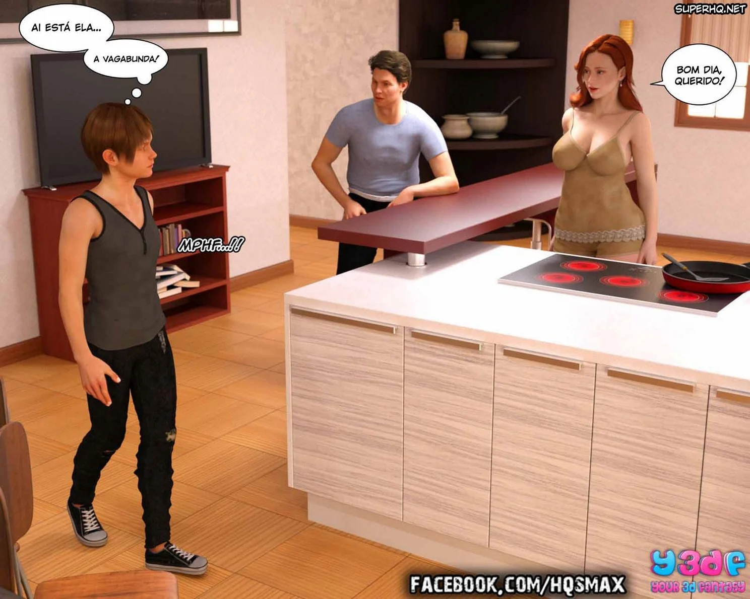 Chefe Tarado: Submissão Obscena no Escritório - HQ Pornô 3D Explícita