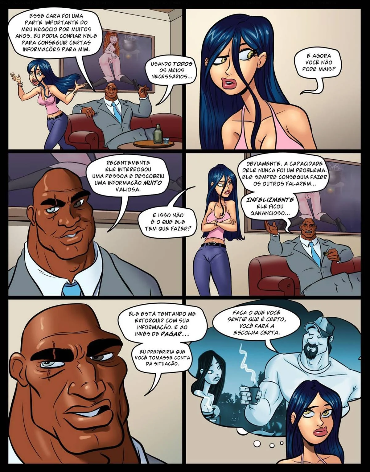 Gostosa Ômega 3: Desejo Explícito nos Quadrinhos de Sexo Proibido