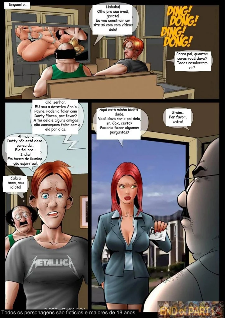 Pai Transa com a Filha Prostituta em HQ Pornô Explícita