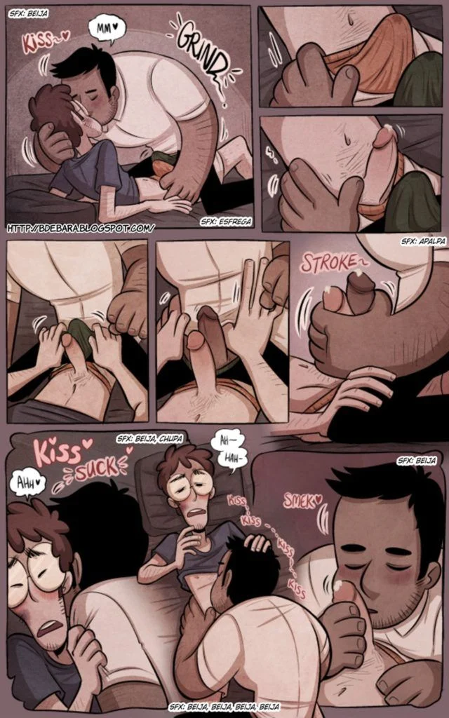 Quadrinho Erótico Gay: Policial Dominador Fode o Bandido Safado na Prisão