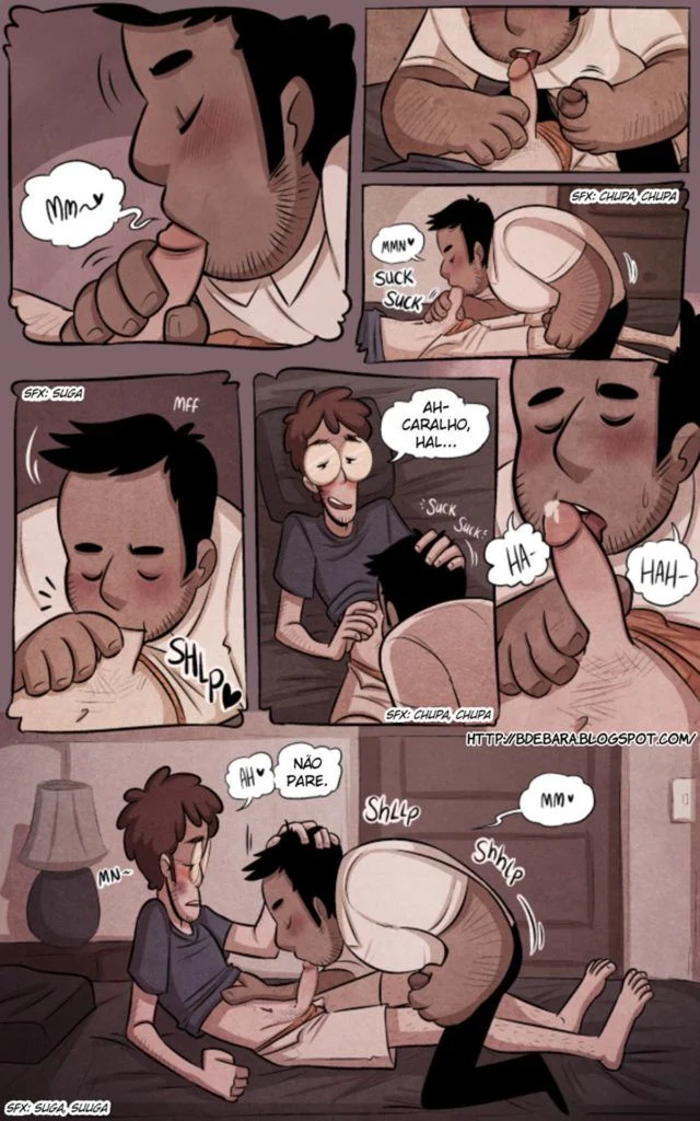 Quadrinho Erótico Gay: Policial Dominador Fode o Bandido Safado na Prisão