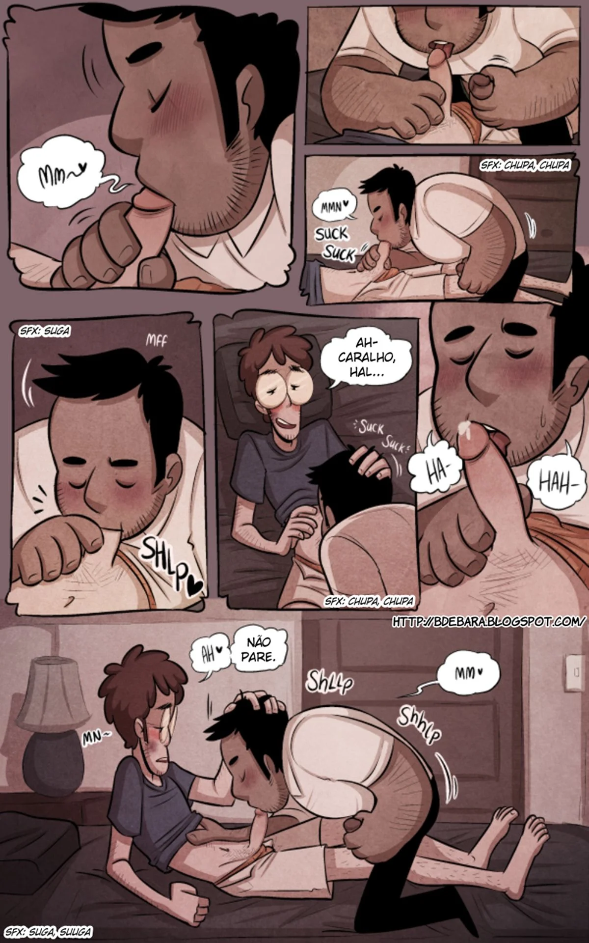 Quadrinho Erótico Gay: Policial Dominador Fode o Bandido Safado na Prisão