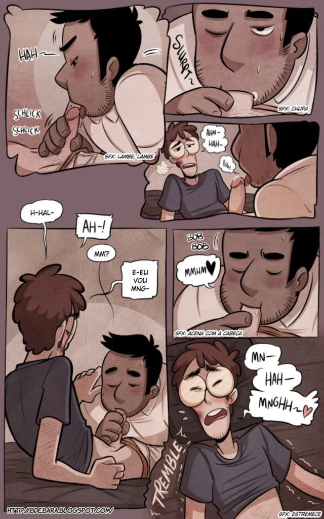 Quadrinho Erótico Gay: Policial Dominador Fode o Bandido Safado na Prisão