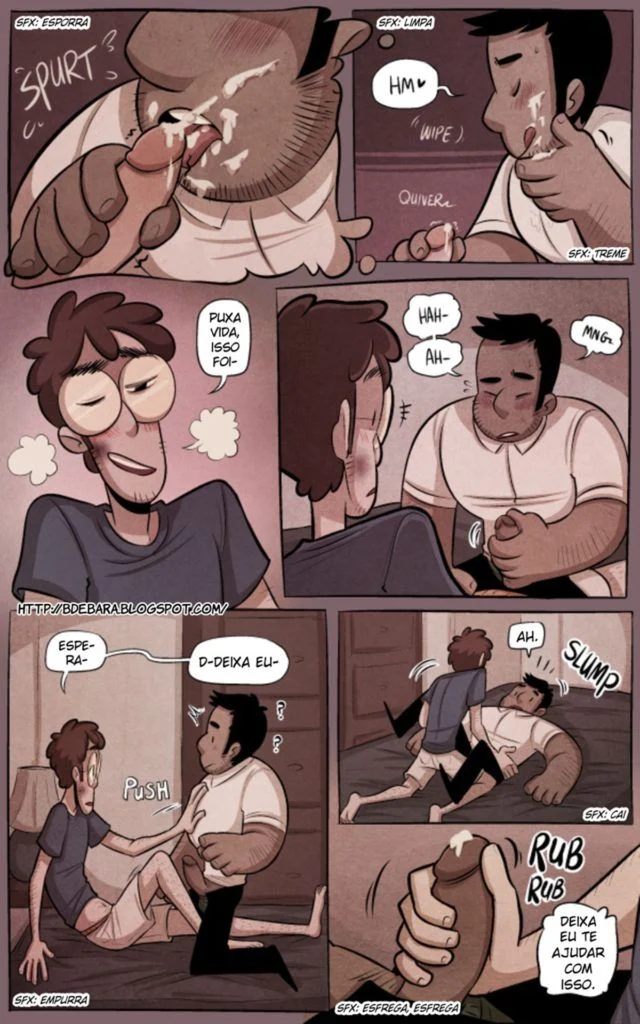 Quadrinho Erótico Gay: Policial Dominador Fode o Bandido Safado na Prisão