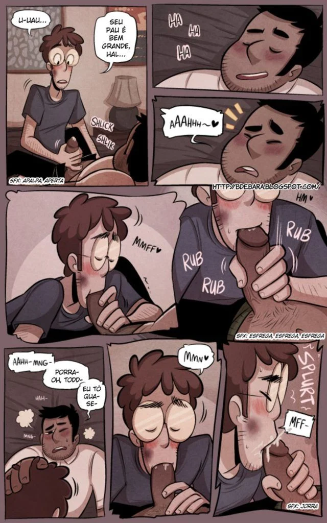 Quadrinho Erótico Gay: Policial Dominador Fode o Bandido Safado na Prisão