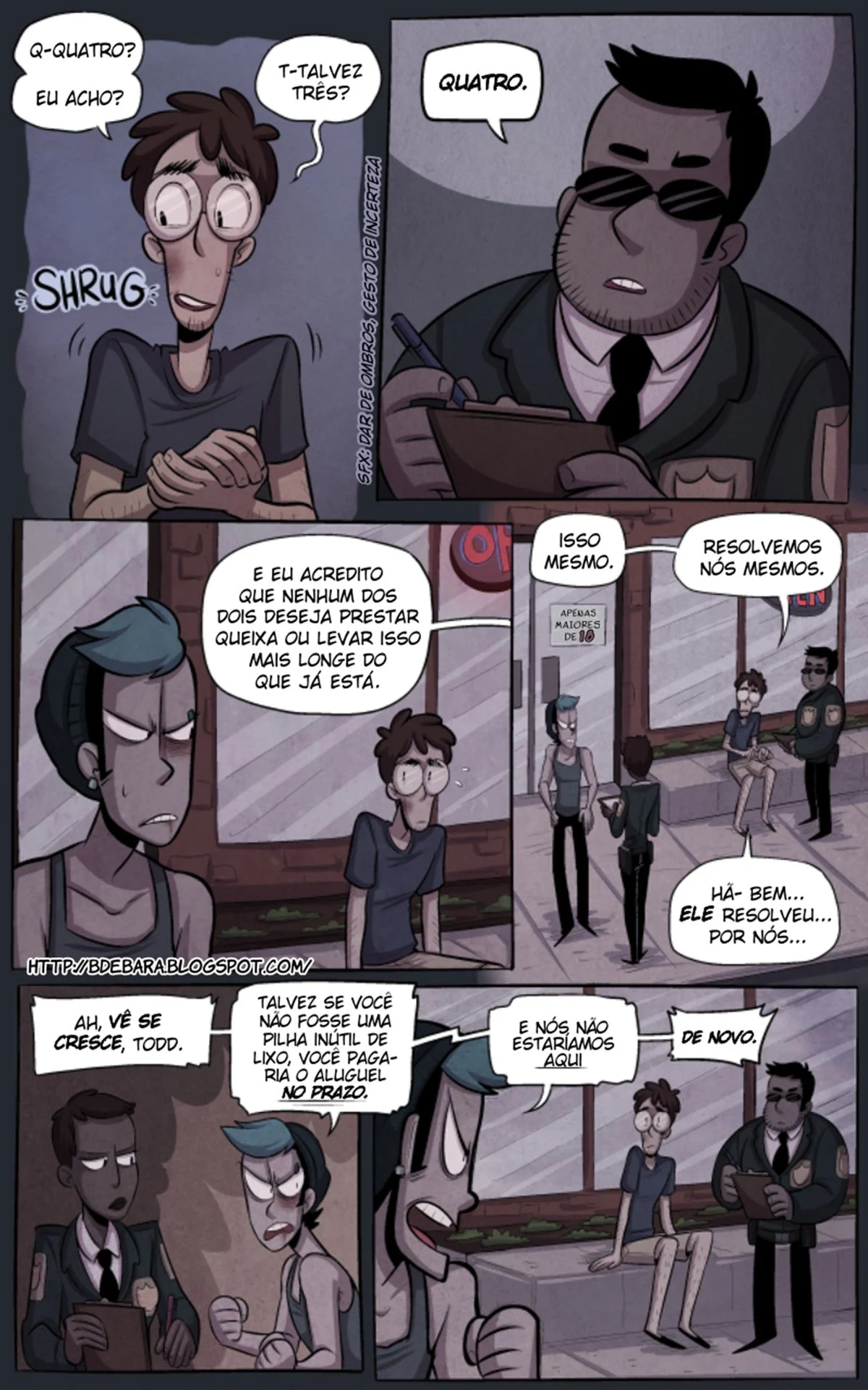 Quadrinho Erótico Gay: Policial Dominador Fode o Bandido Safado na Prisão