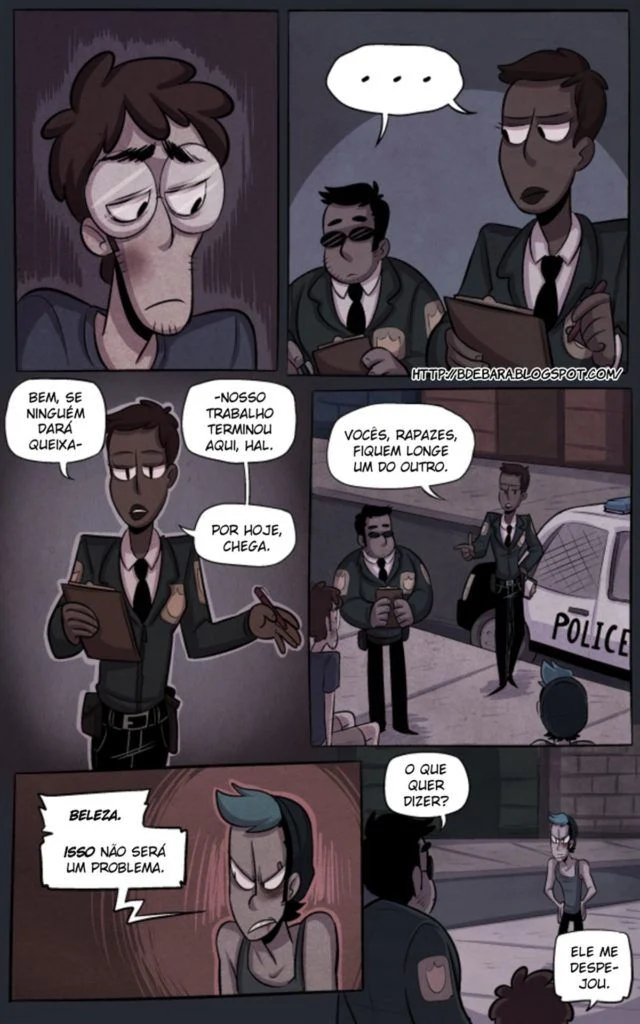 Quadrinho Erótico Gay: Policial Dominador Fode o Bandido Safado na Prisão