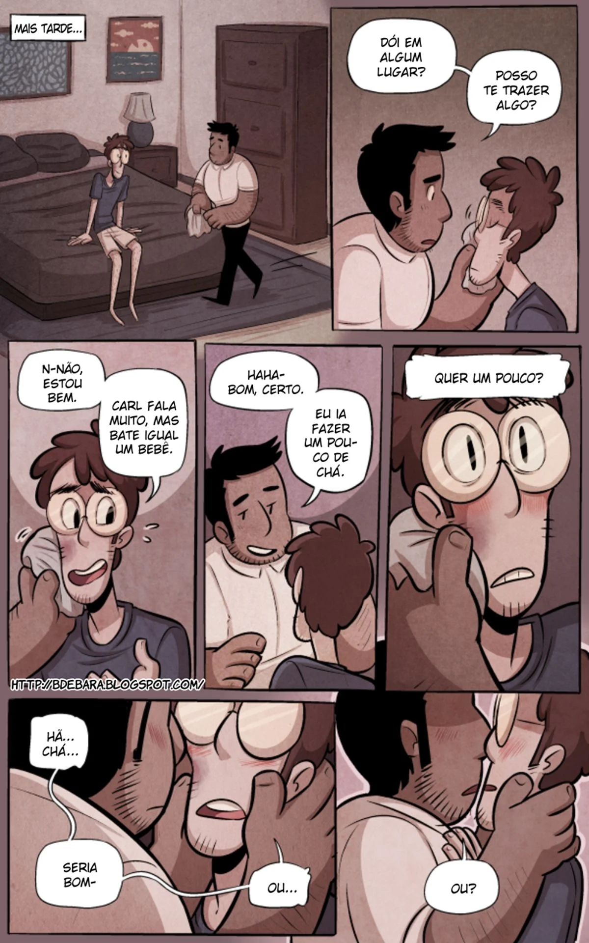 Quadrinho Erótico Gay: Policial Dominador Fode o Bandido Safado na Prisão