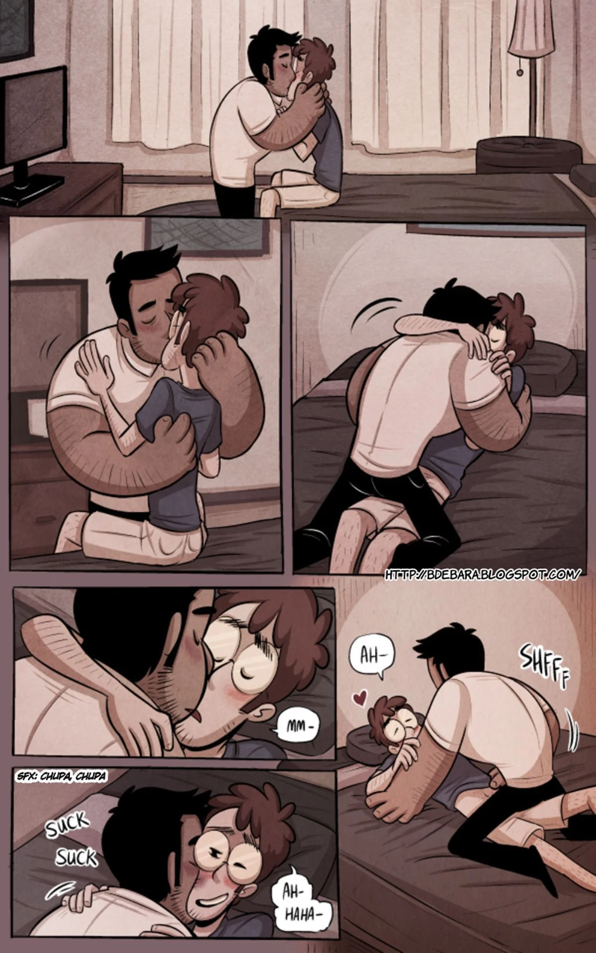 Quadrinho Erótico Gay: Policial Dominador Fode o Bandido Safado na Prisão