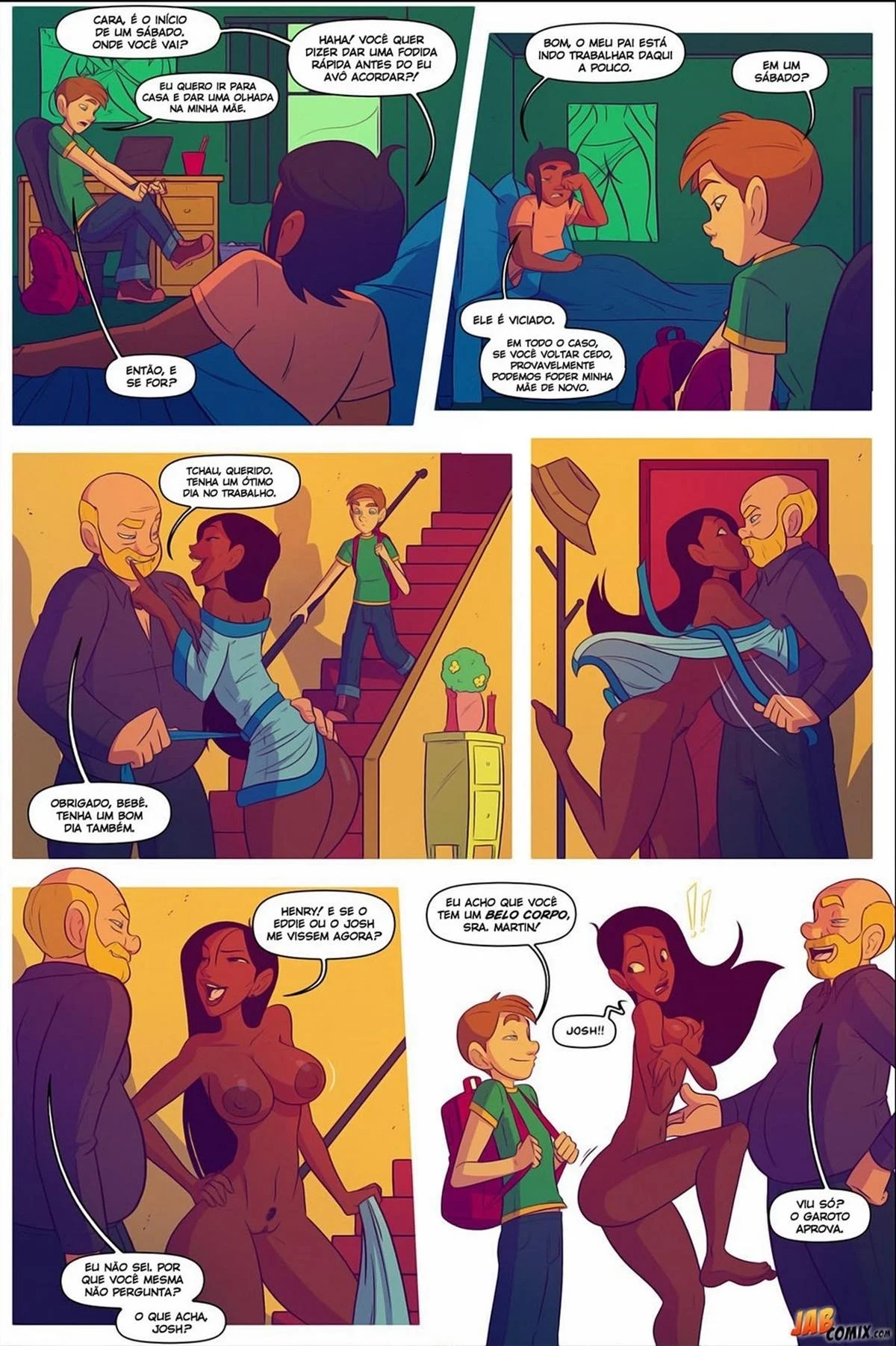 Sexo Explícito com a Mãe: Cena Quente em HQ Hentai