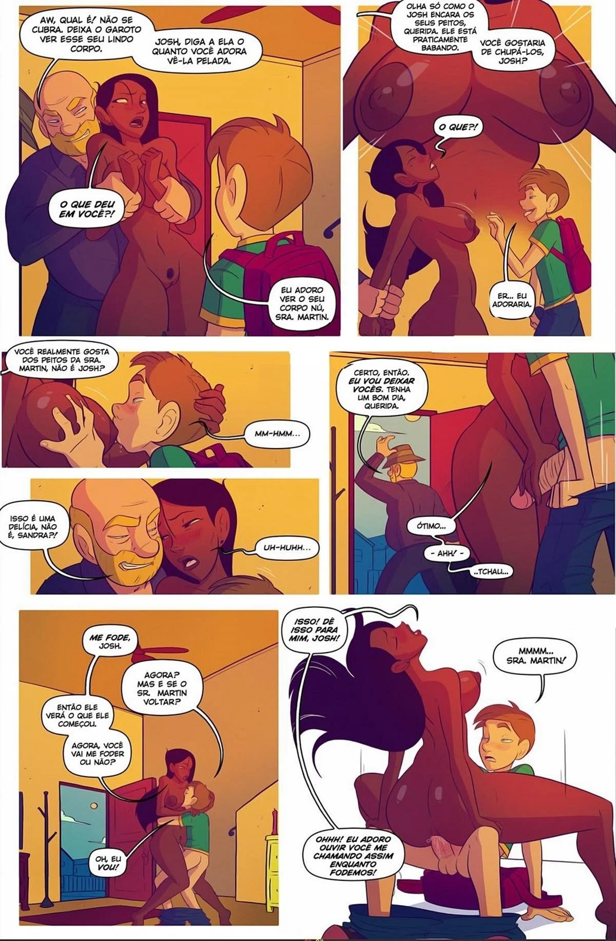 Sexo Explícito com a Mãe: Cena Quente em HQ Hentai