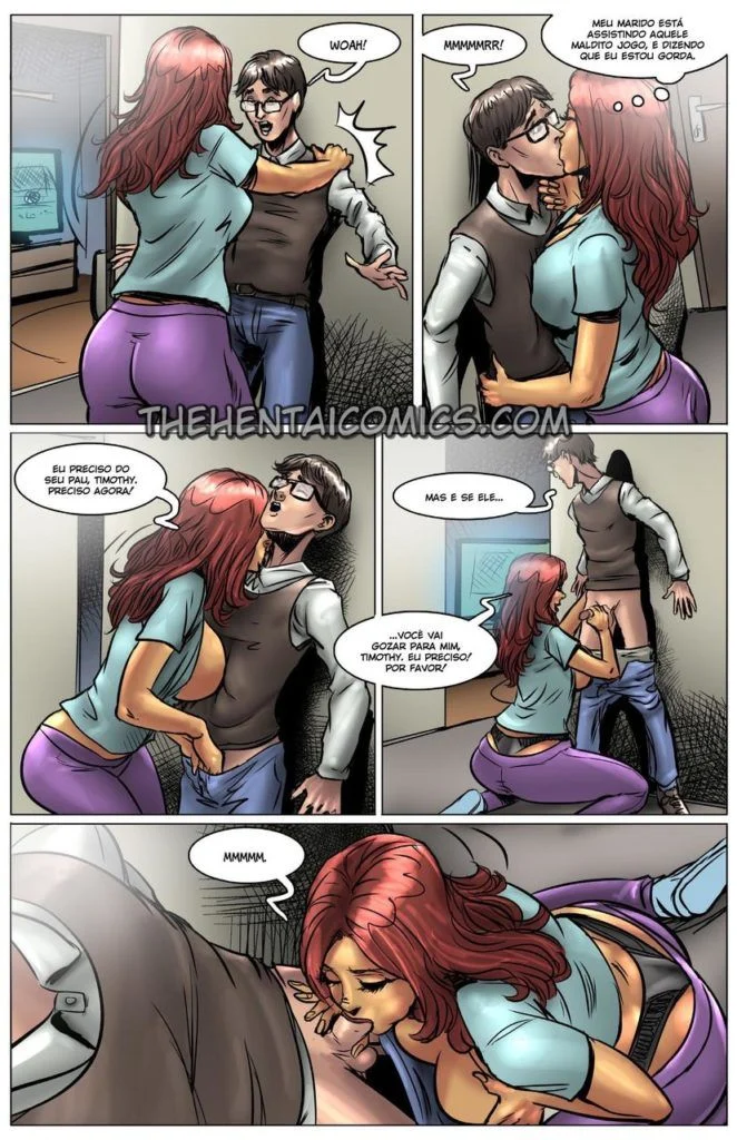 Fudendo a puta da mãe do meu amigo - HQ de sexo explícito