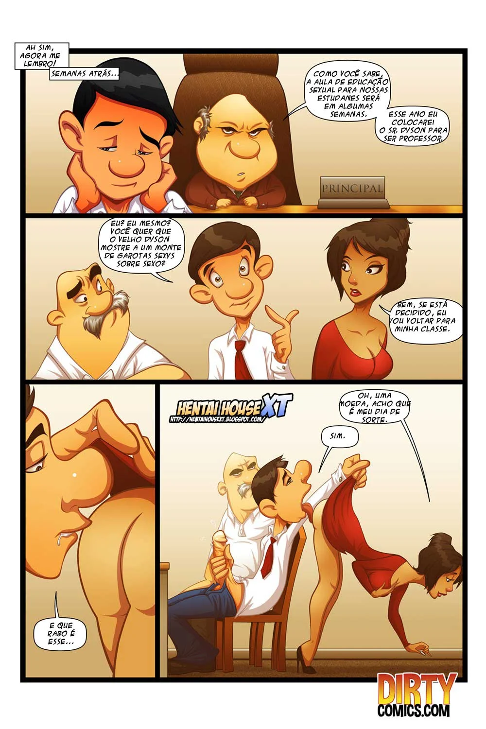 Professor devassa aluna em sala: HQ erótica com sexo explícito e fetiche acadêmico