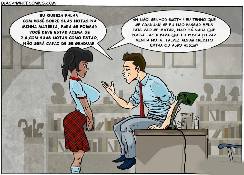 Aulas de Sexo: A Aluna que Ganhava Notas na Cama - HQ Erótica Explícita Aulas de Sexo: A Aluna que Ganhava Notas na Cama - HQ Erótica Explícita