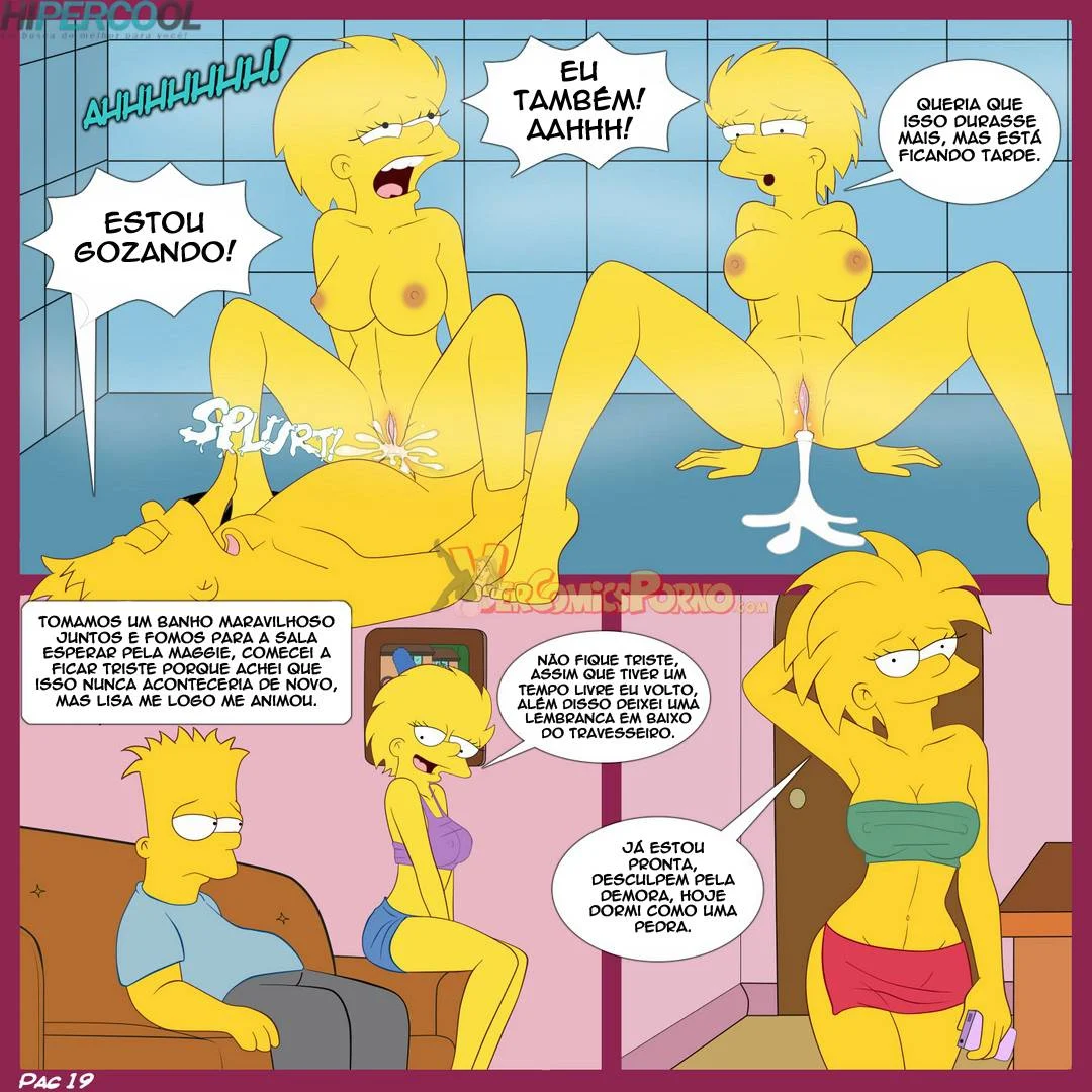 Os Simpsans: Suruba Explícita com Marge e Lisa Os Simpsans: Suruba Explícita com Marge e Lisa
