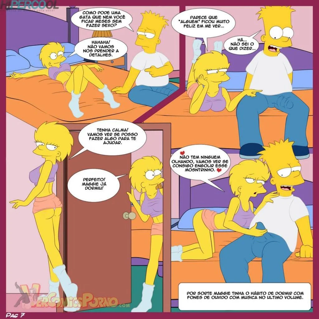 Os Simpsans: Suruba Explícita com Marge e Lisa Os Simpsans: Suruba Explícita com Marge e Lisa