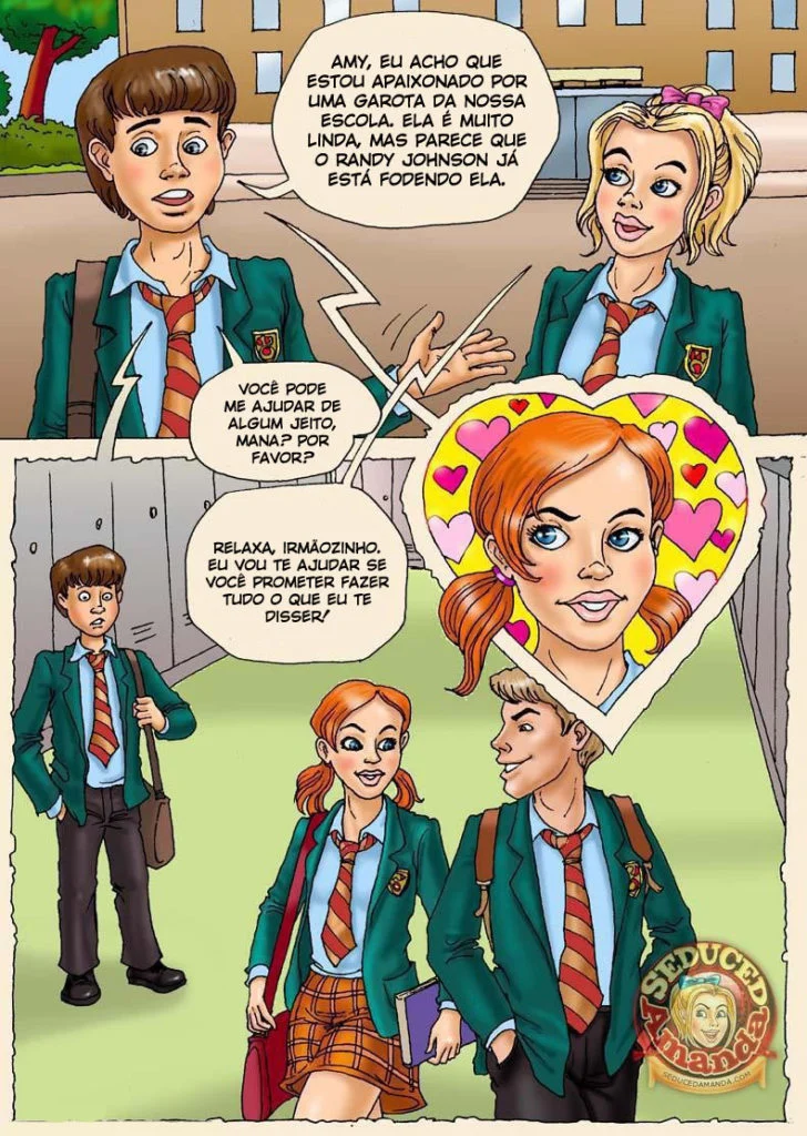 Amanda em Suruba Explícita com Irmão - HQ Erótica Hot e Perversa